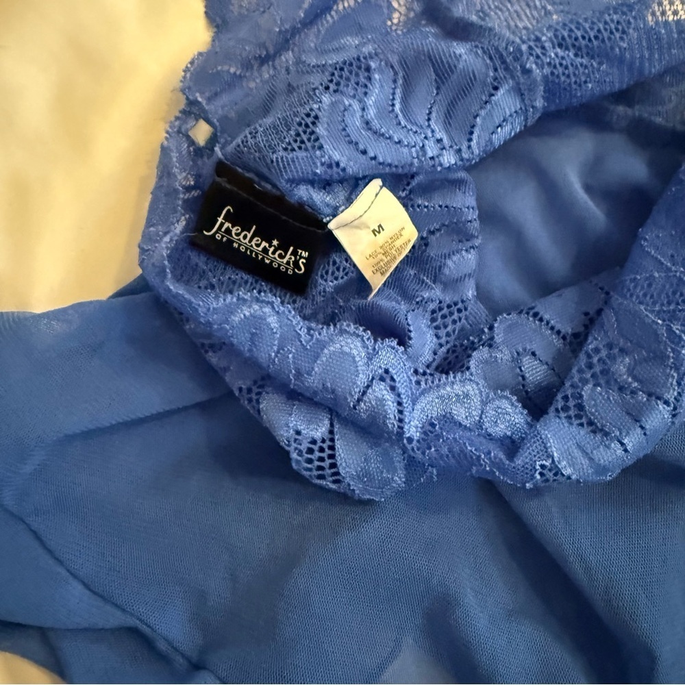 NWOT Frederick’s of Hollywood Lace Skirted Halter Teddy - Picture 3 of 4